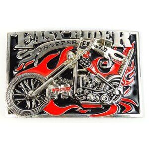 Bikercore Easy Rider Motorcycle Heavy Metal Belt Buckle Biker Road Warrior